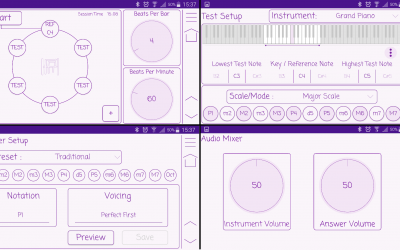 Screen Set with Piano Layout